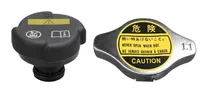 KRONTEK caps: a screw-on expansion-tank cap and a bayonet radiator cap with its pressure rating printed on top